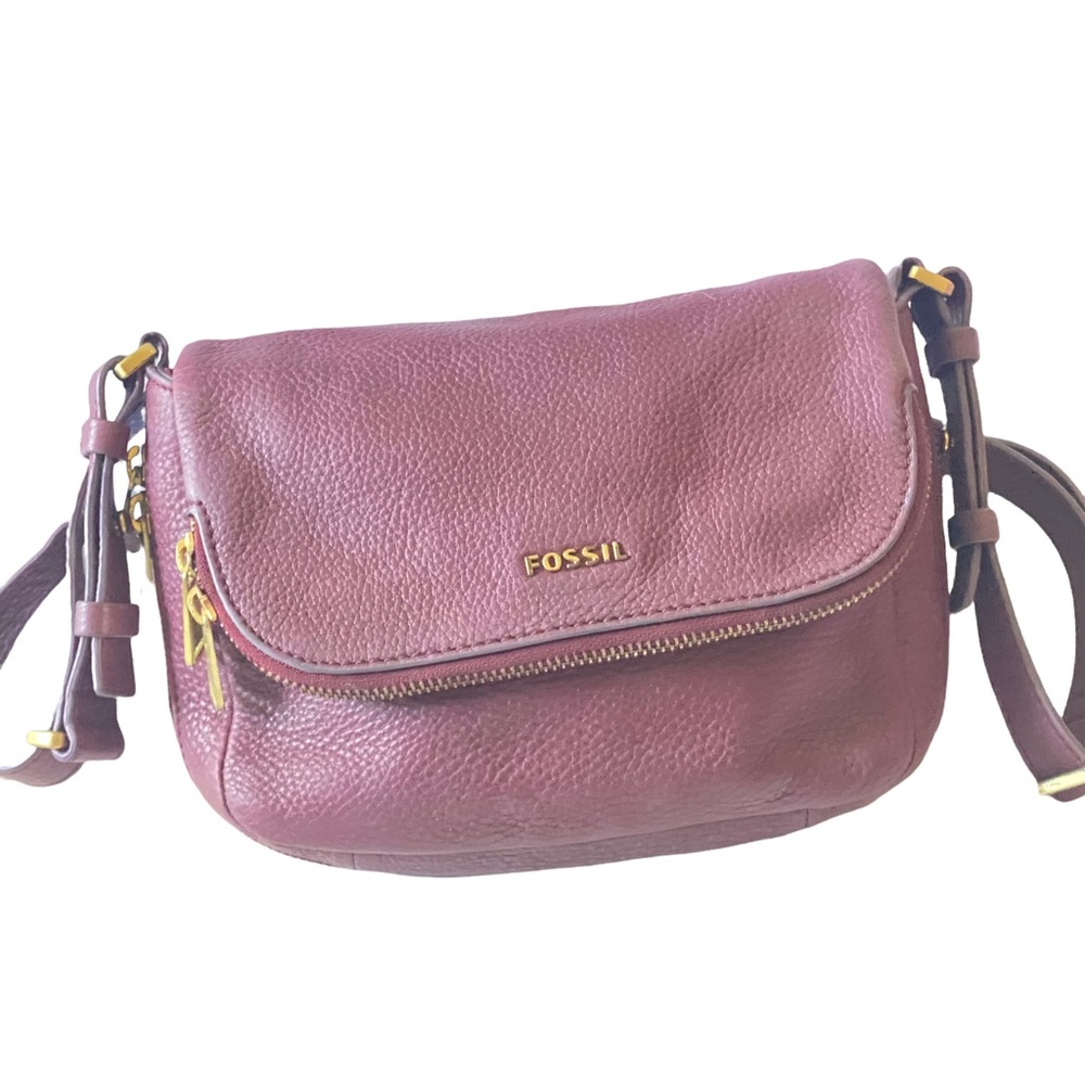 Fossil leather crossbody purse(BD)